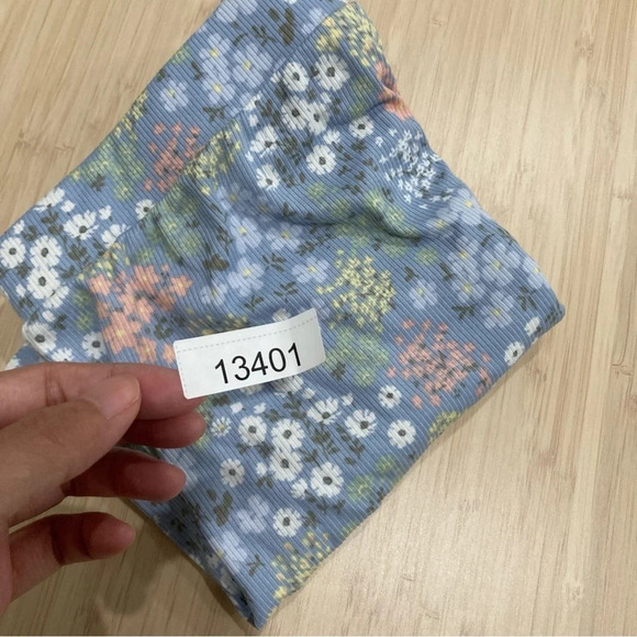 Lucky Brand Set of Two Shirt and Shorts Rib Knit Ditsy Floral Sleepwear Large - Picture 10 of 10